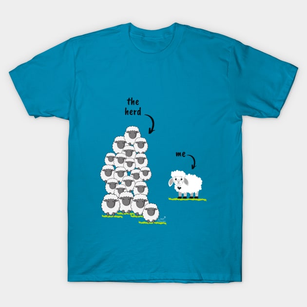 The Herd, and Me T-Shirt by Phebe Phillips